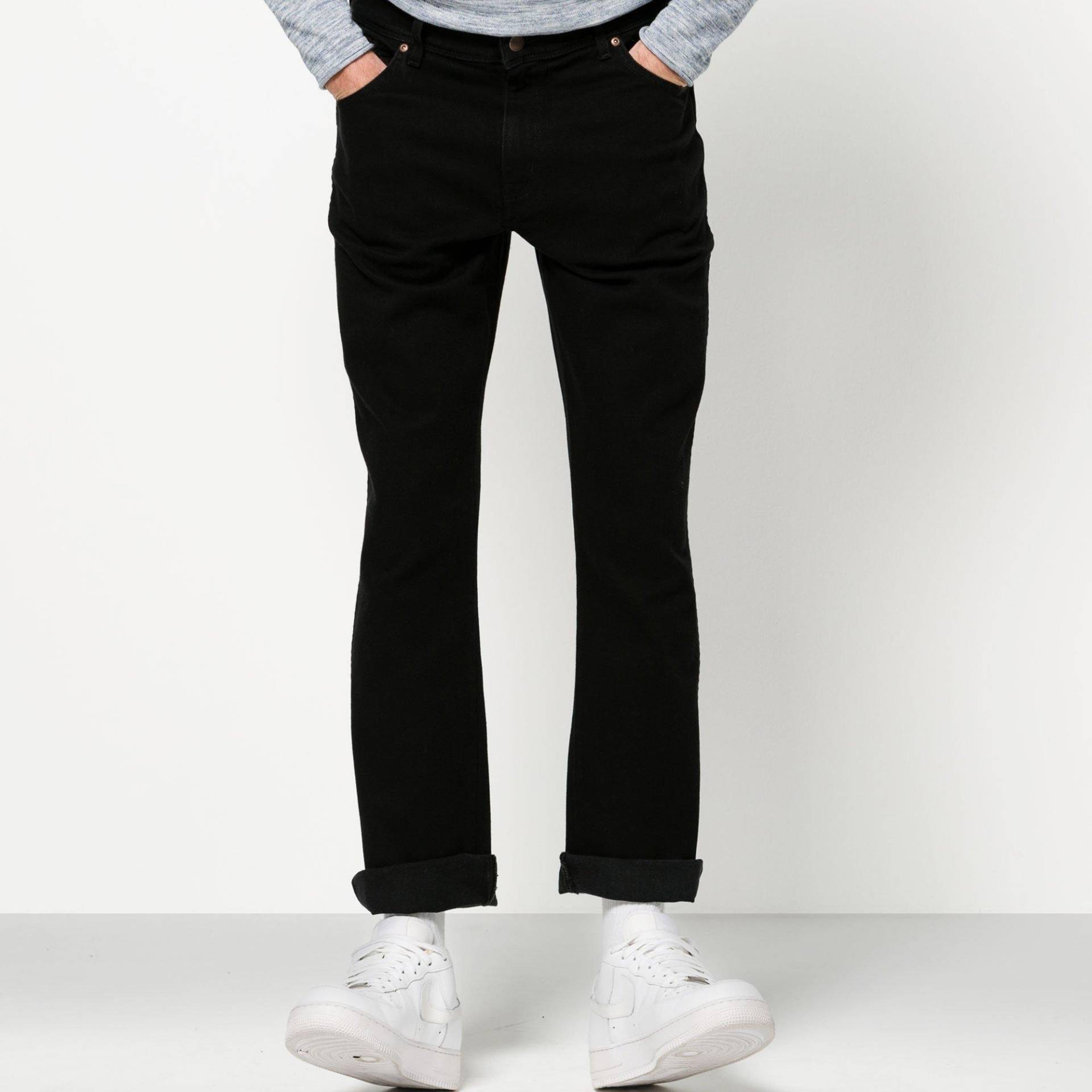 Jeans Straight Leg Texas Herren Schwarz L30/W31 von Wrangler