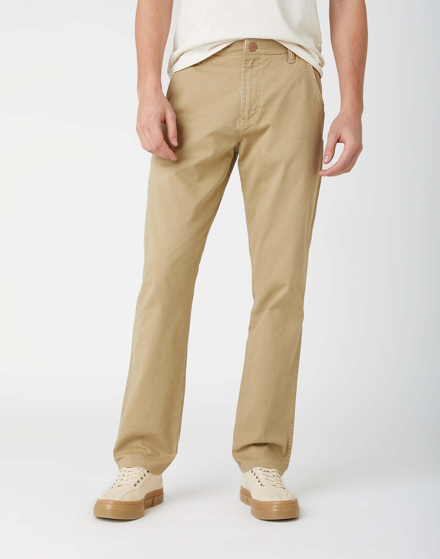 Chino Casey Jones Herren Beige L32/W33 von Wrangler