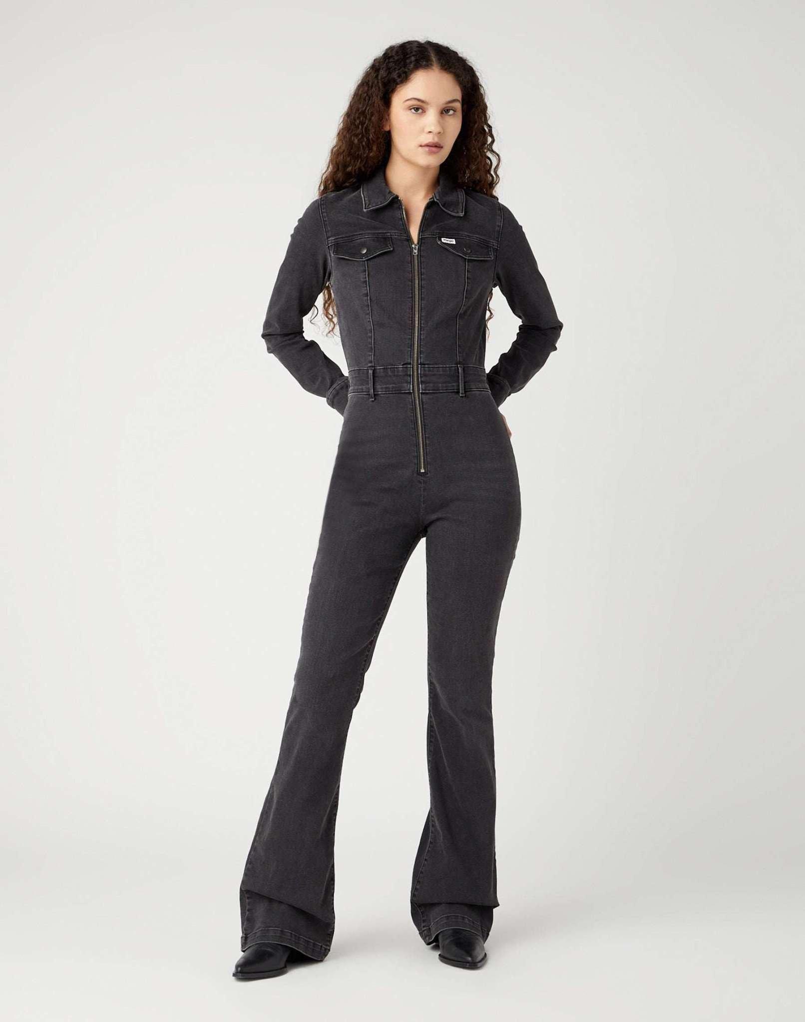 Overall Retro Catsuit Damen Rot Bunt XS von Wrangler