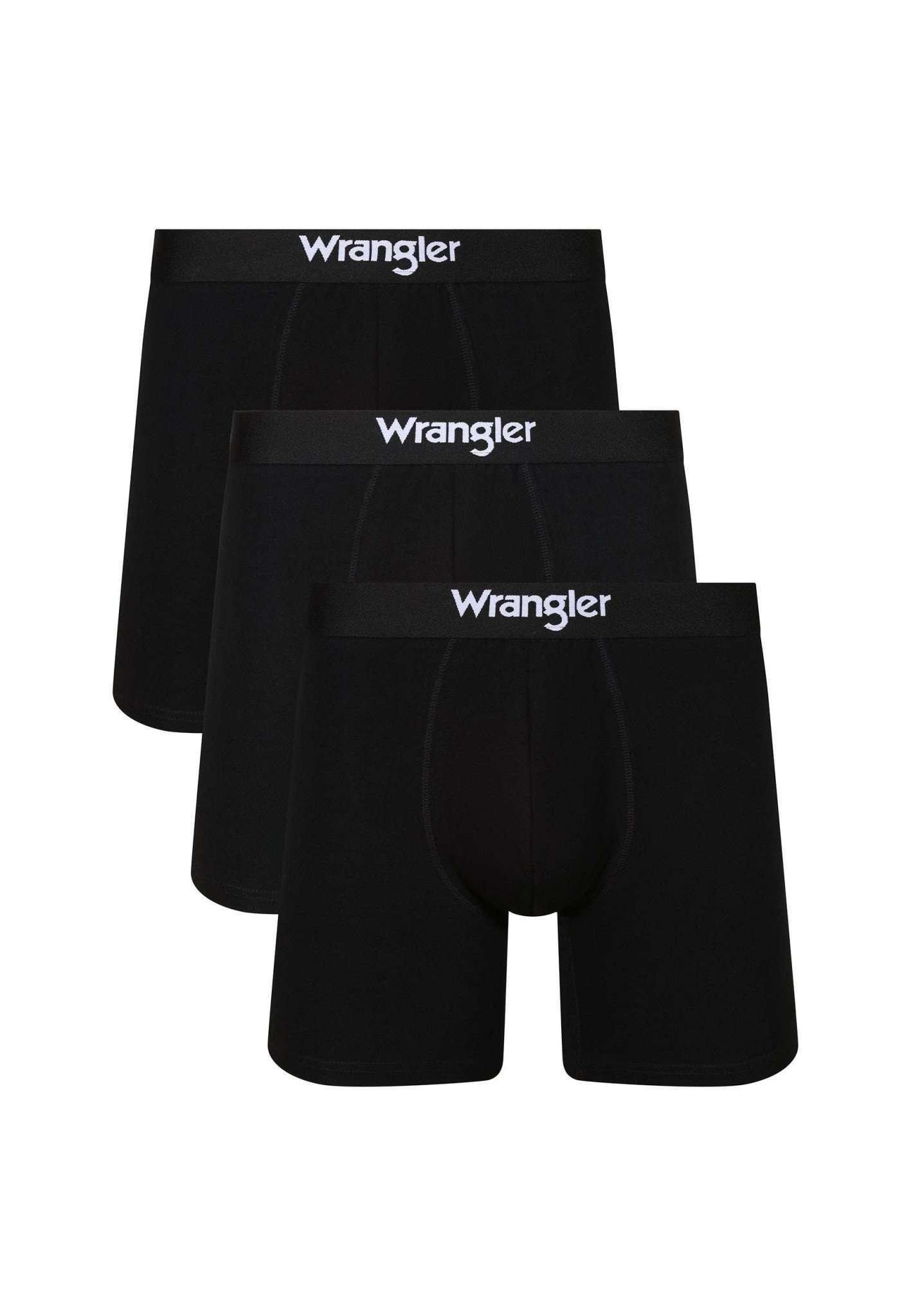 Panties 3 Pack Medium Trunks Wilkins Herren Schwarz L von Wrangler