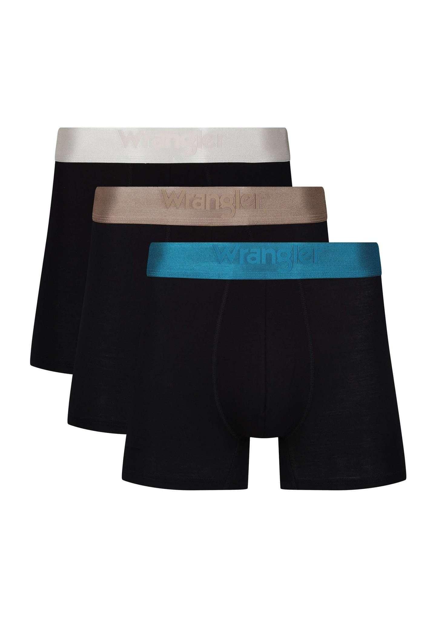 Panties 3 Pack Trunks Law Herren Schwarz L von Wrangler