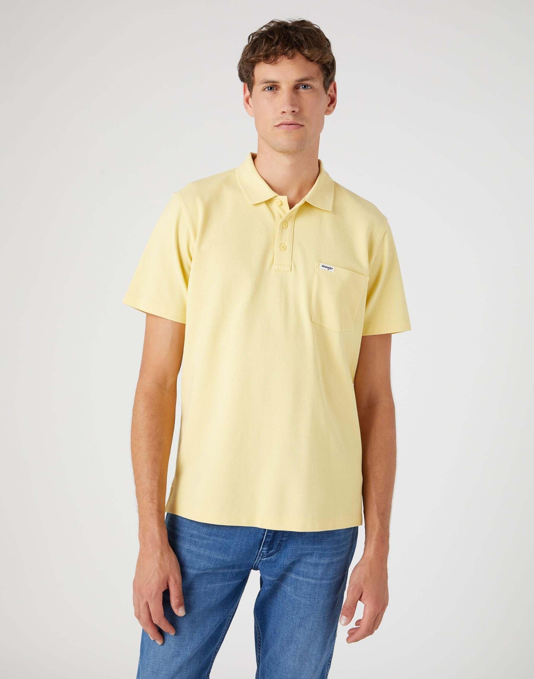 Polo Shirt Herren Gelb Bunt M von Wrangler