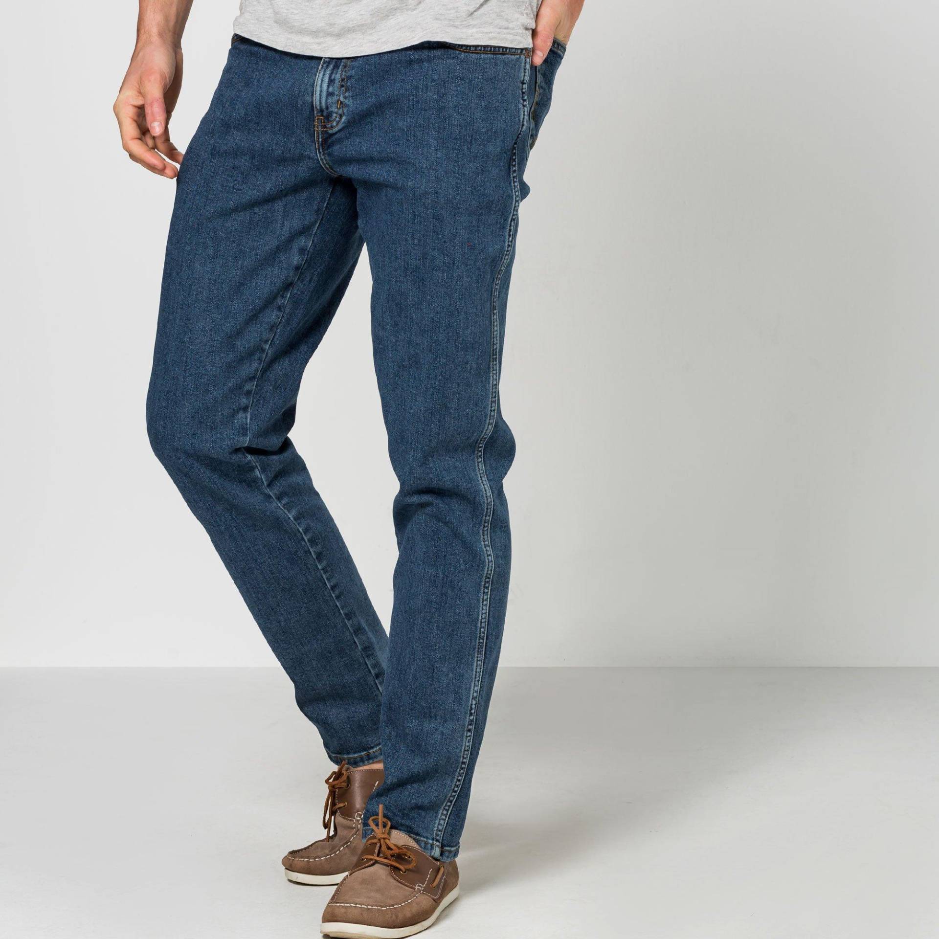 Jeans Straight Leg Texas Herren Blau Denim L34/W48 von Wrangler