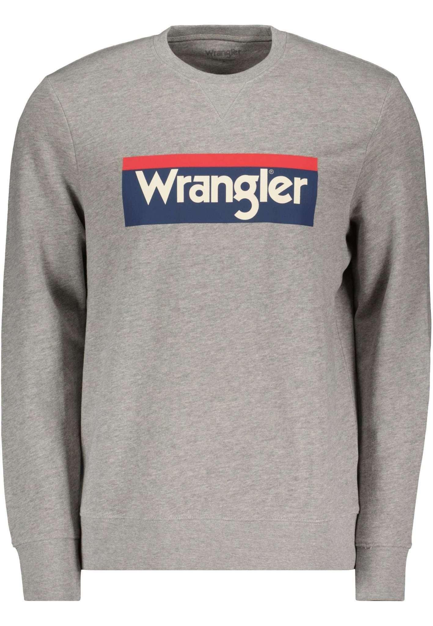 Sweatshirts 3clr Sign Off Sweatshirt Herren Taubengrau M von Wrangler