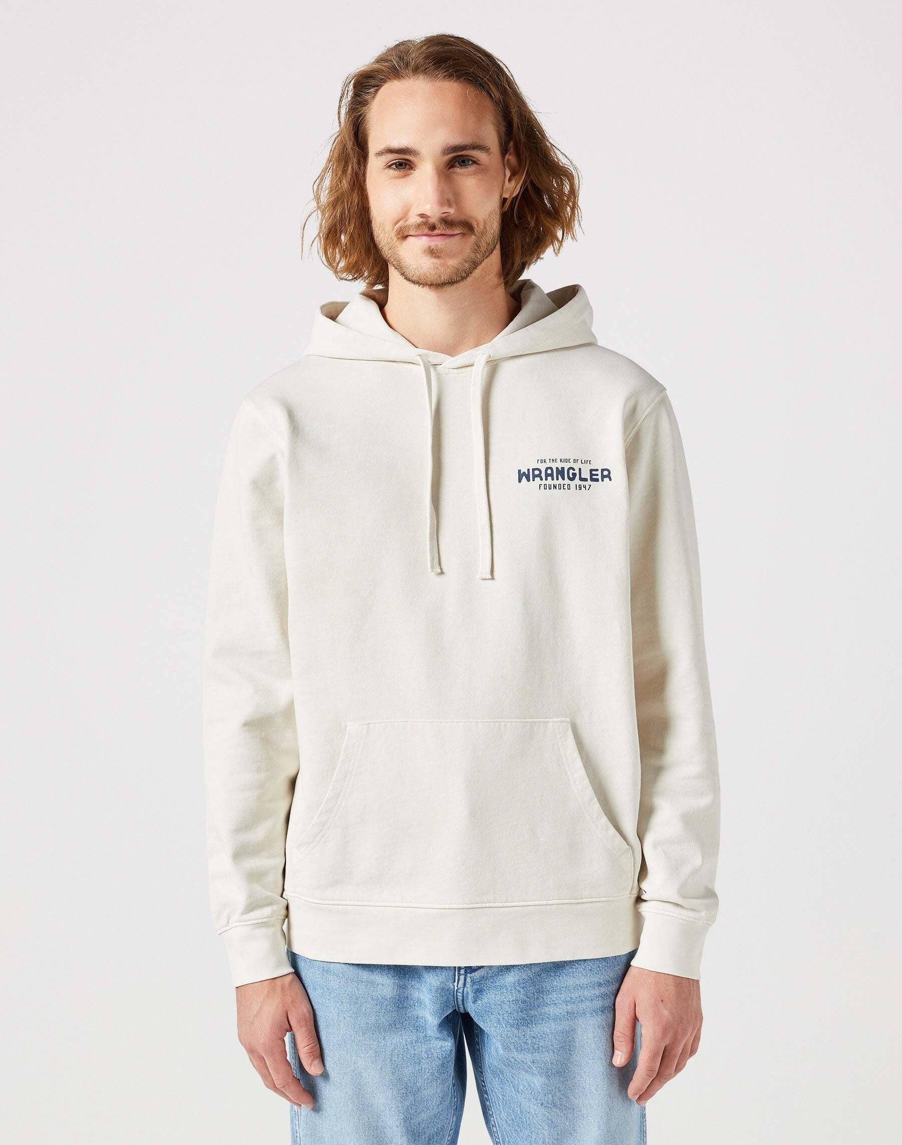 Sweatshirts Graphic Hoodie Herren Beige L von Wrangler