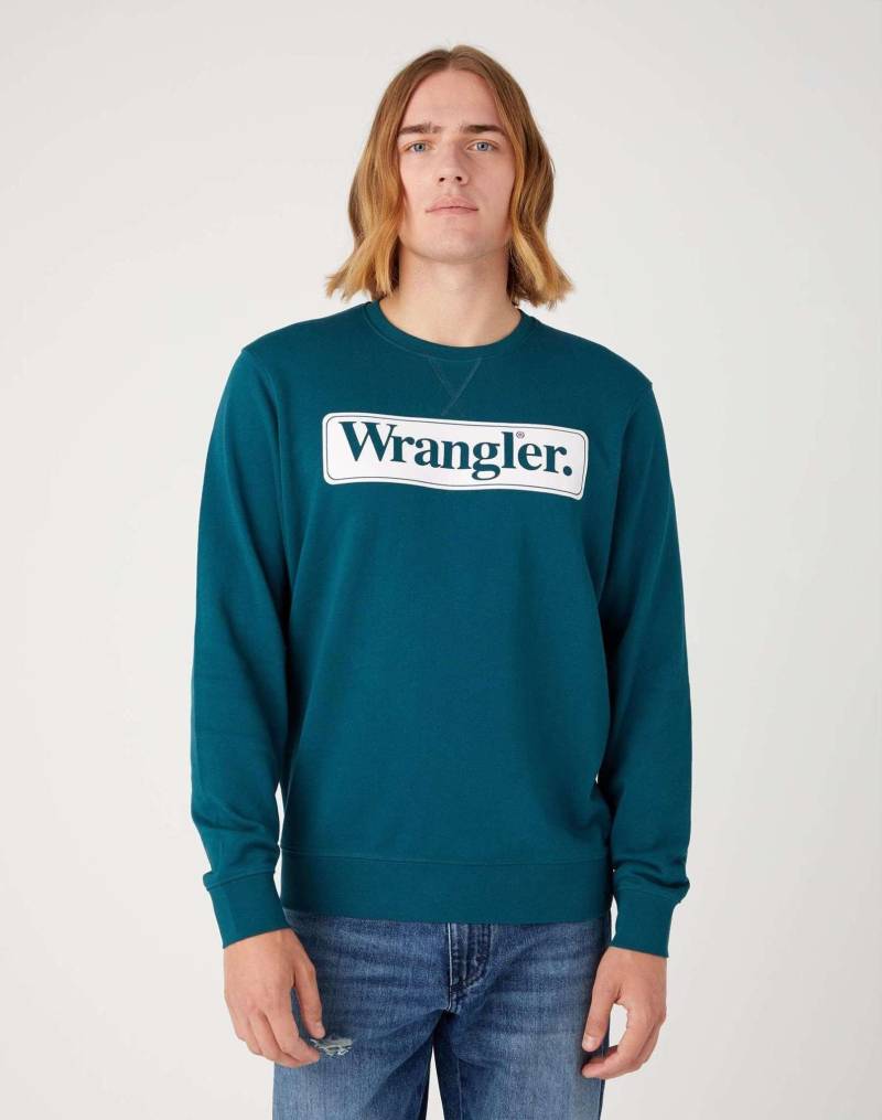 Sweatshirts Seasonal Crew Herren Grün L von Wrangler