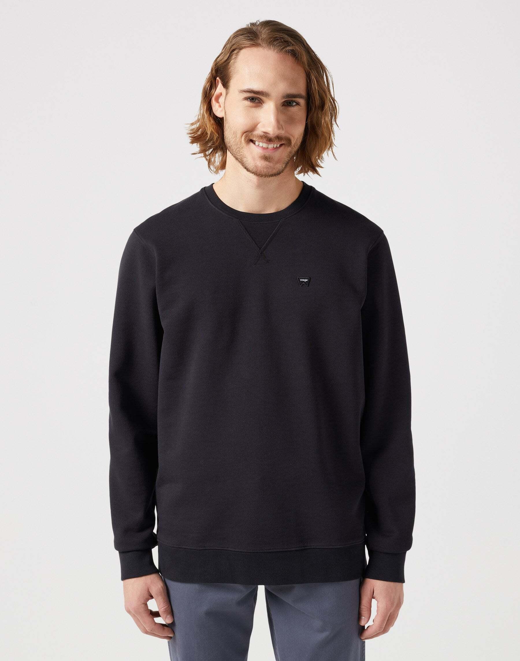 Sweatshirts Sign Off Crew Herren Schwarz L von Wrangler