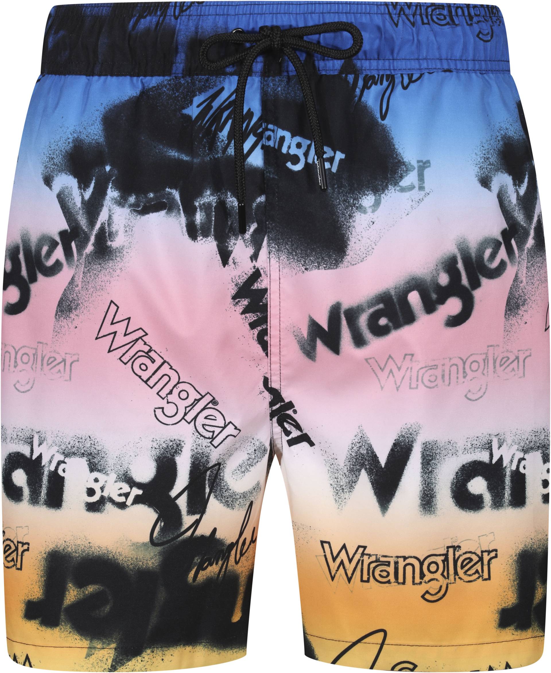 Wrangler Badeshorts »Sundial«, Allover Logoschriftzug von Wrangler