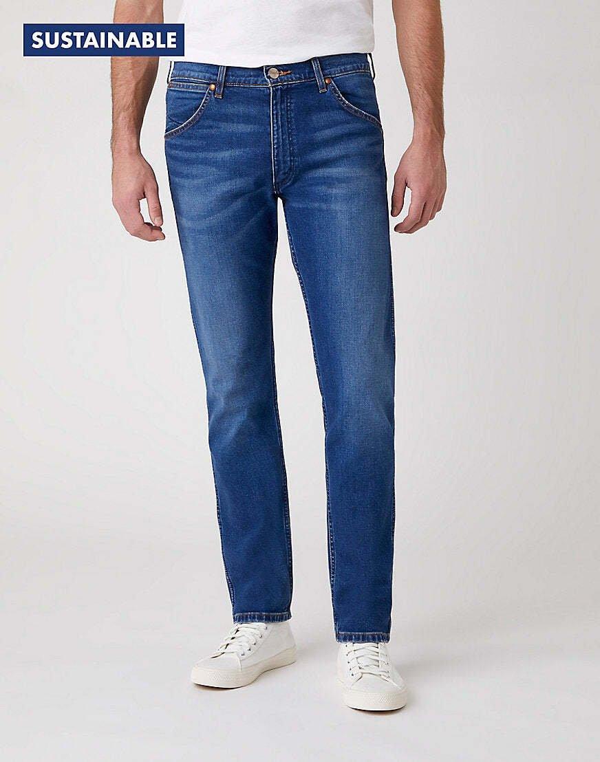 Jeans Slim Fit 11mwz Herren Blau Denim L32/W36 von Wrangler