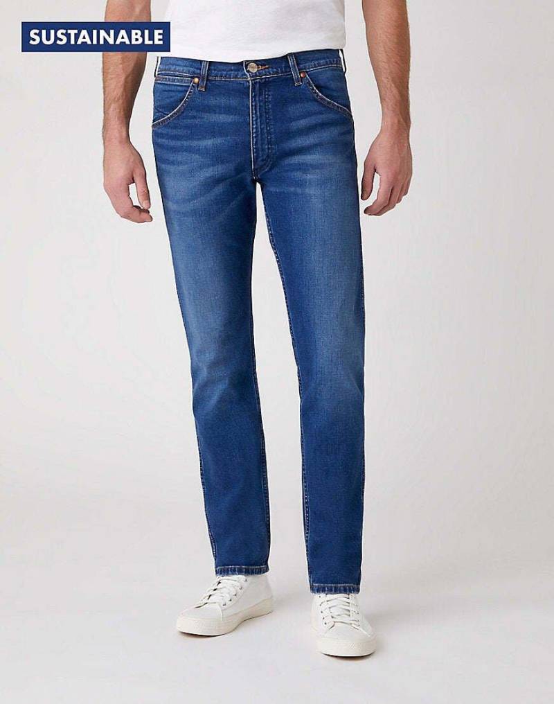 Jeans Slim Fit 11mwz Herren Blau Denim L34/W34 von Wrangler
