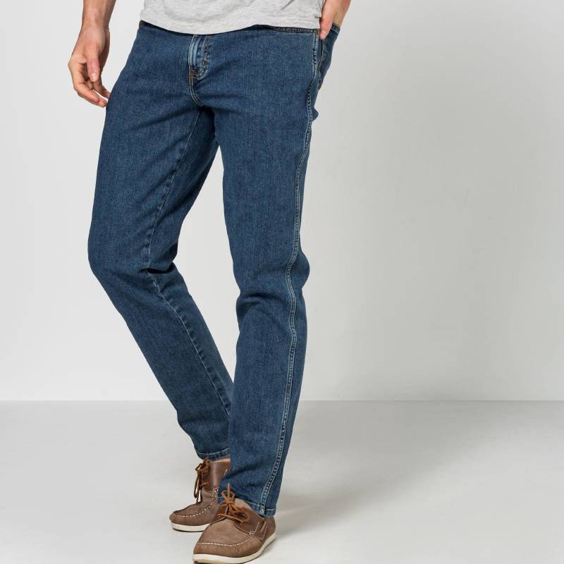 Jeans Straight Leg Texas Herren Blau Denim L36/W40 von Wrangler