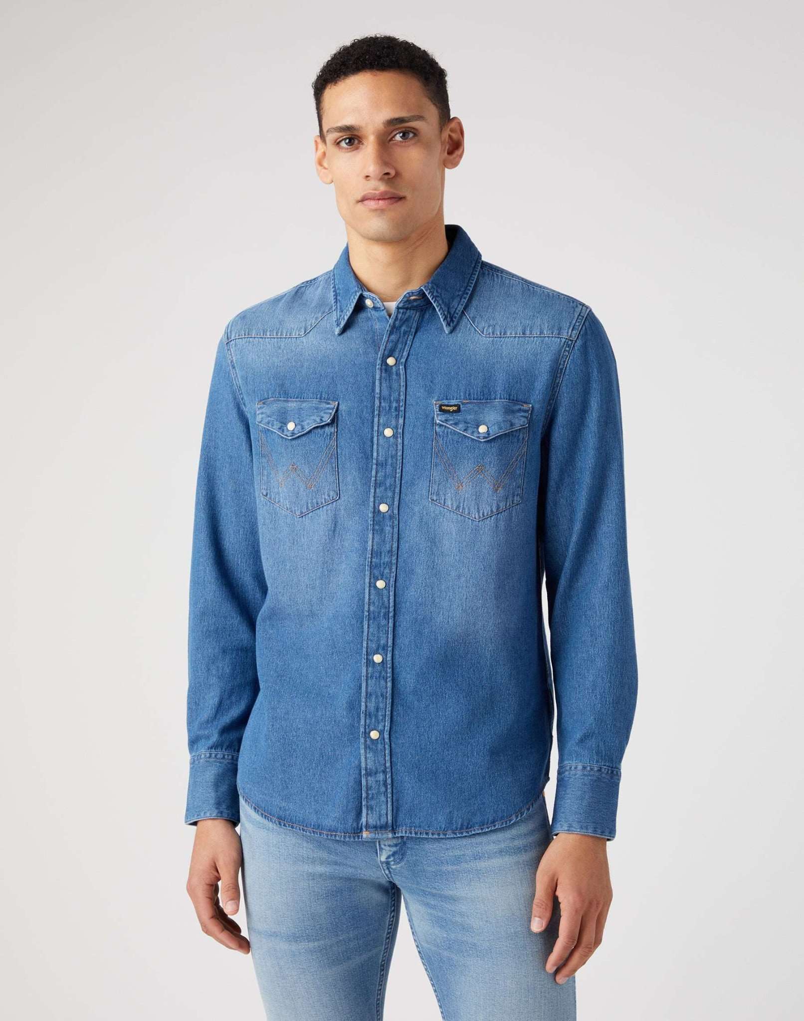 Wrangler Jeanshemd »Wrangler Jeanshemden 27MW ICON SHIRT« von Wrangler