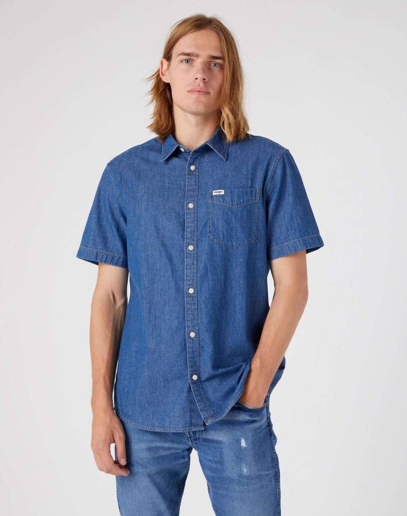 Wrangler Jeanshemd »Jeanshemden Kurzarm One Pocket Shirt« von Wrangler