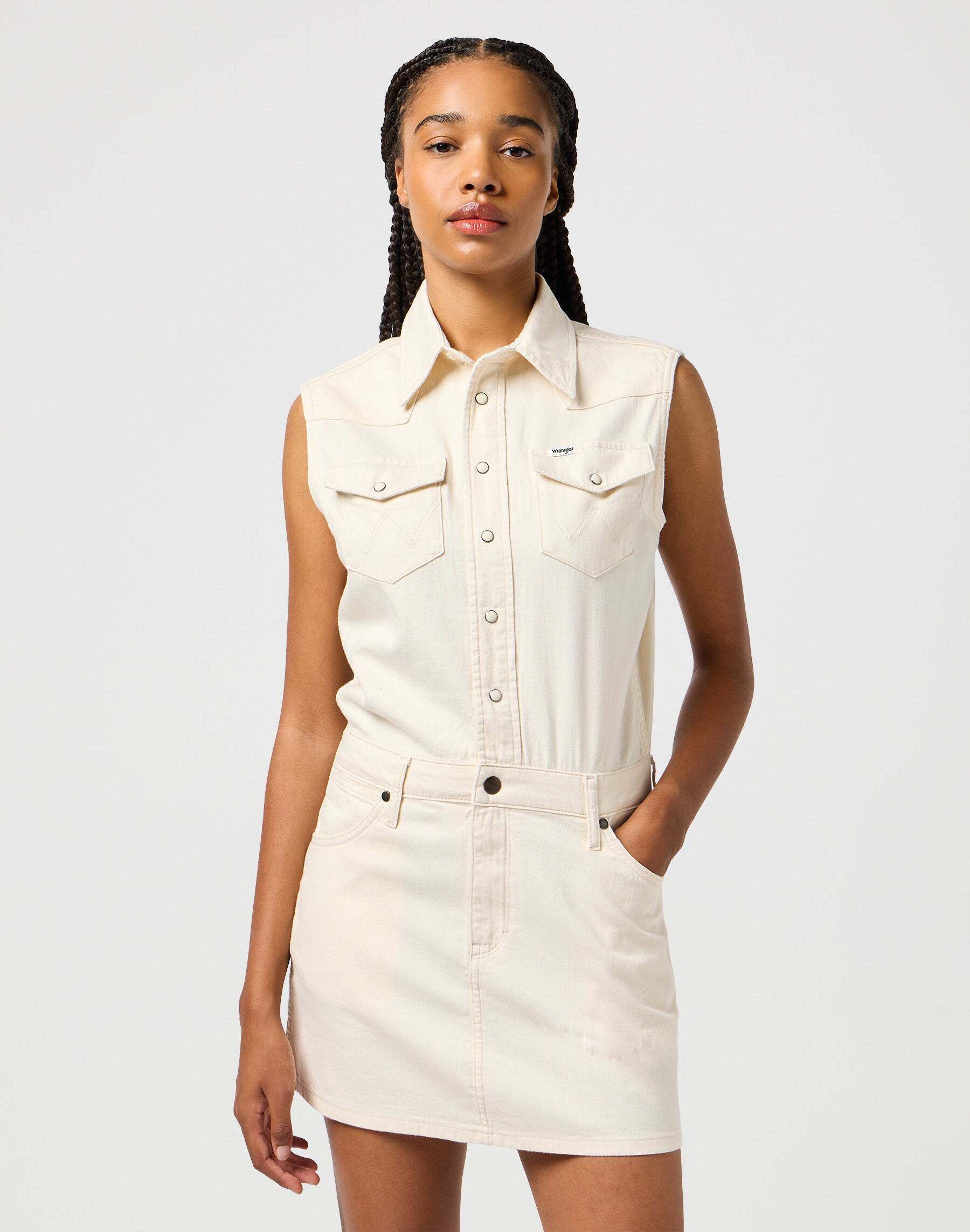Wrangler Jeanskleid »Wrangler Jeanskleid Sleeveless Dress« Wrangler Jeanskleid »Wrangler Jeanskleid Sleeveless Dress« von Wrangler