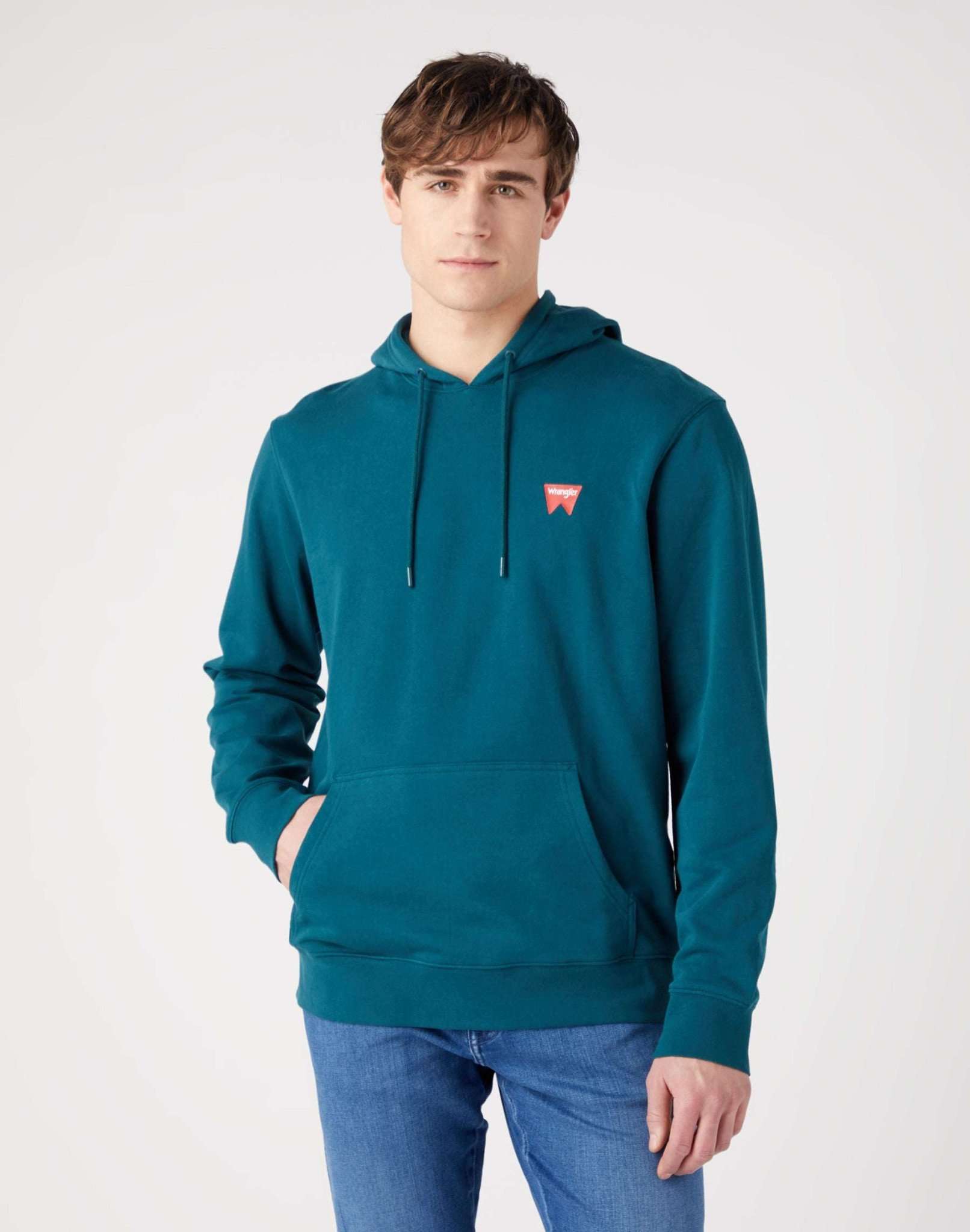 Wrangler Kurzarmpullover »Sweatshirts Sign Off Hoodie« von Wrangler