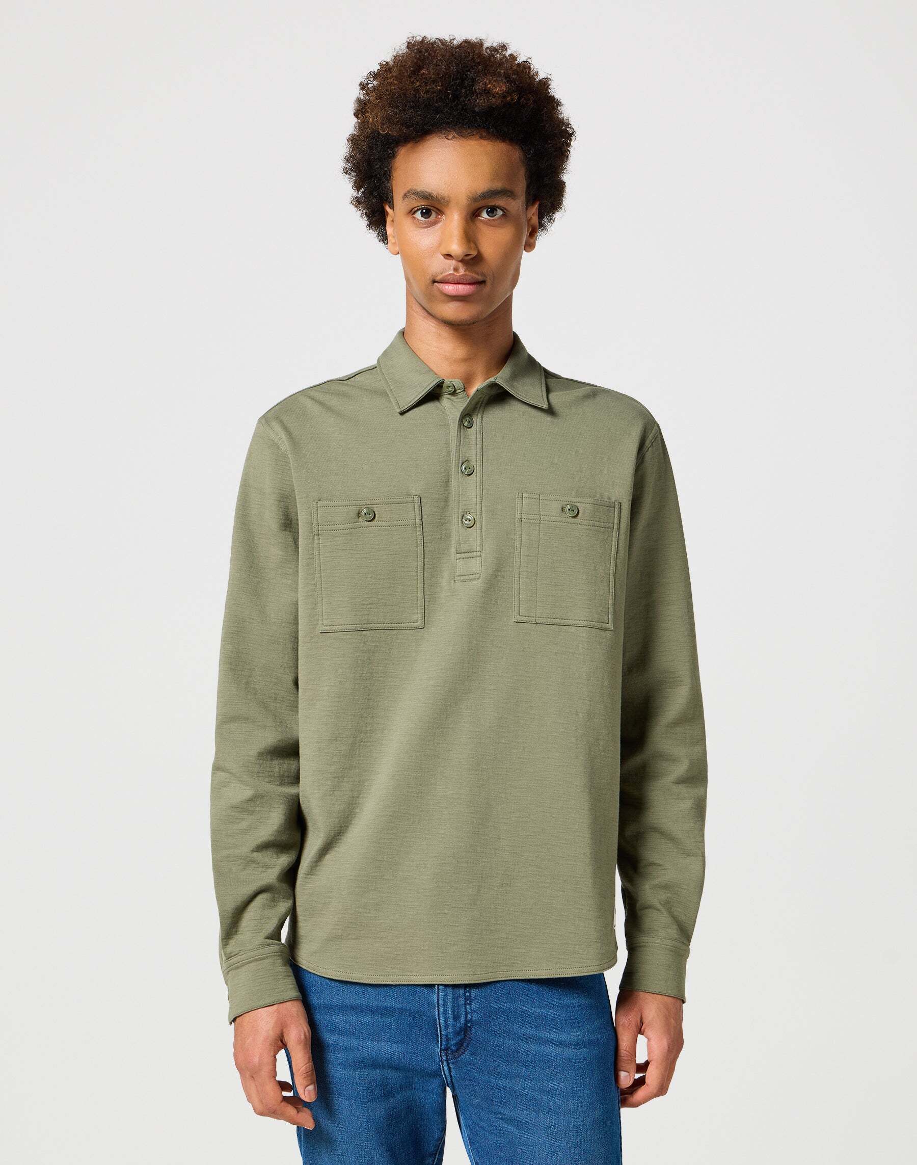 Wrangler Langarm-Poloshirt »Wrangler Langarmpolo Longsleeves Utility Polo« Wrangler Langarm-Poloshirt »Wrangler Langarmpolo Longsleeves Utility Polo« von Wrangler