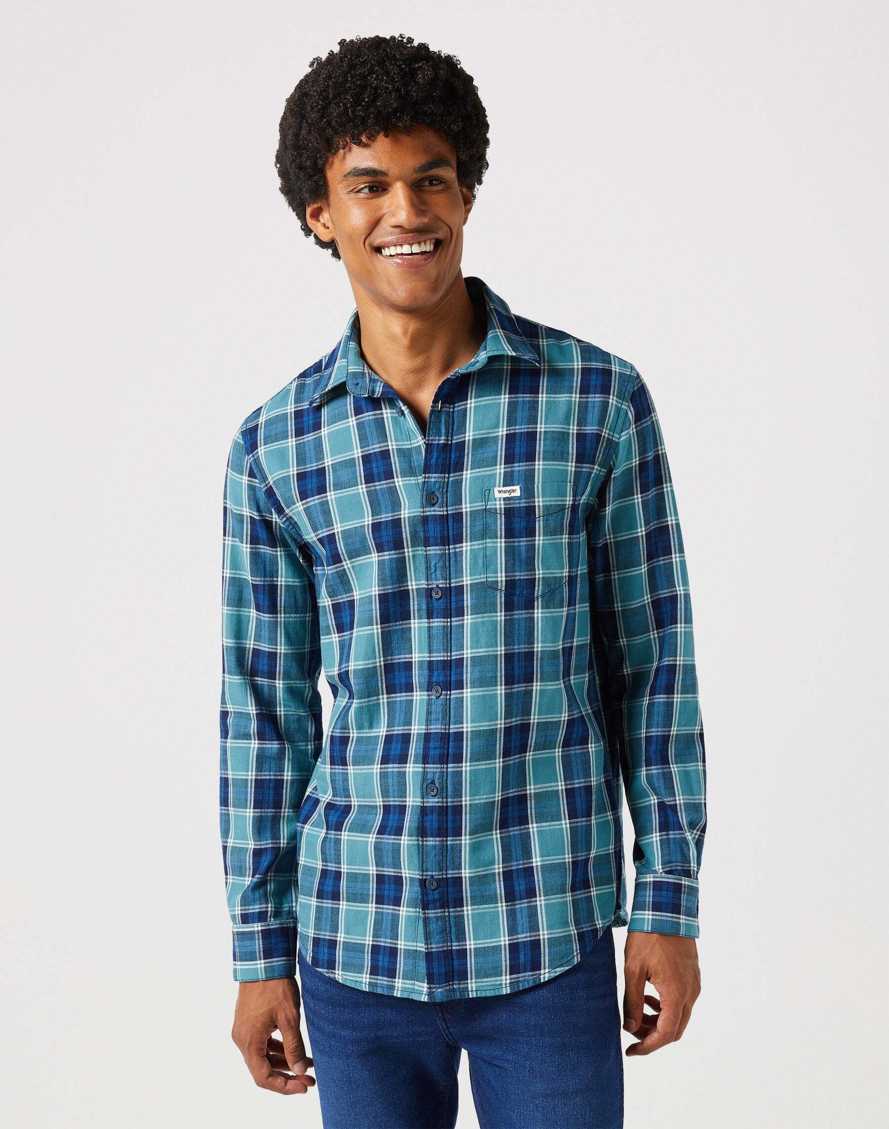 Wrangler Langarmhemd »Wrangler Hemd Langarm One Pocket Shirt« von Wrangler