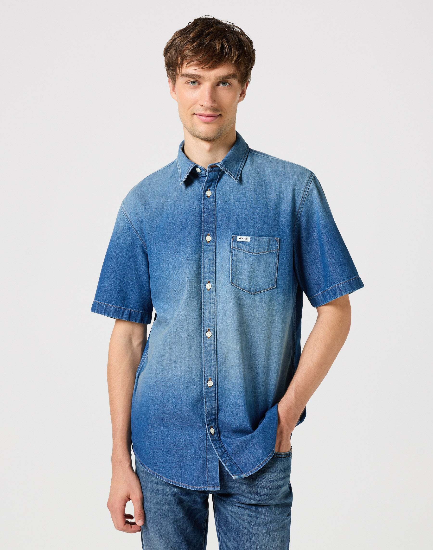 Wrangler Langarmhemd »Wrangler Hemden One Pocket Shirt« von Wrangler