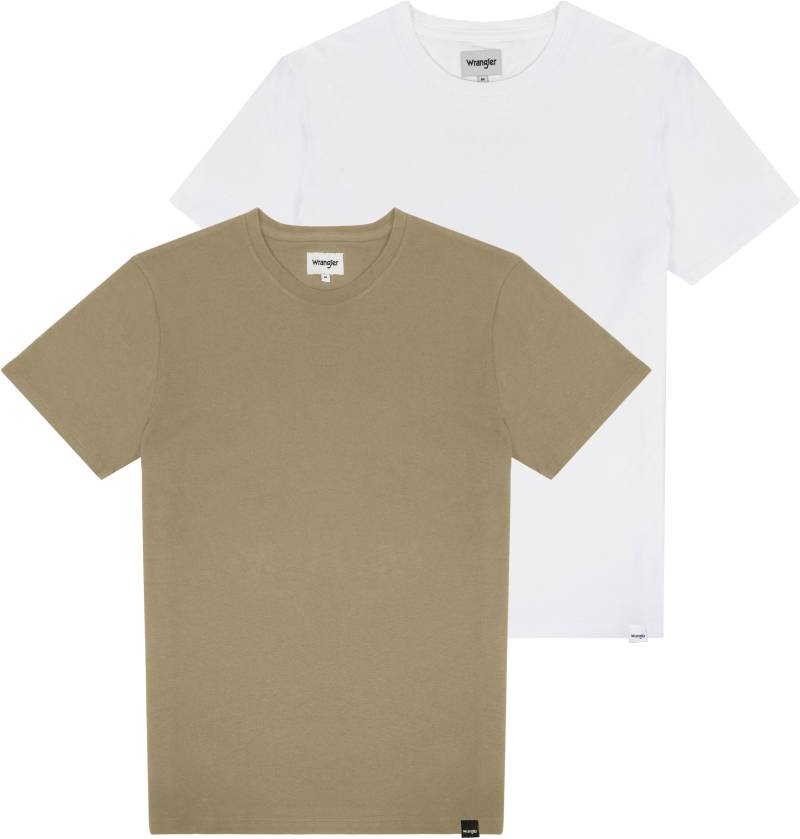 Wrangler Rundhalsshirt, (Packung, 2 tlg.) von Wrangler