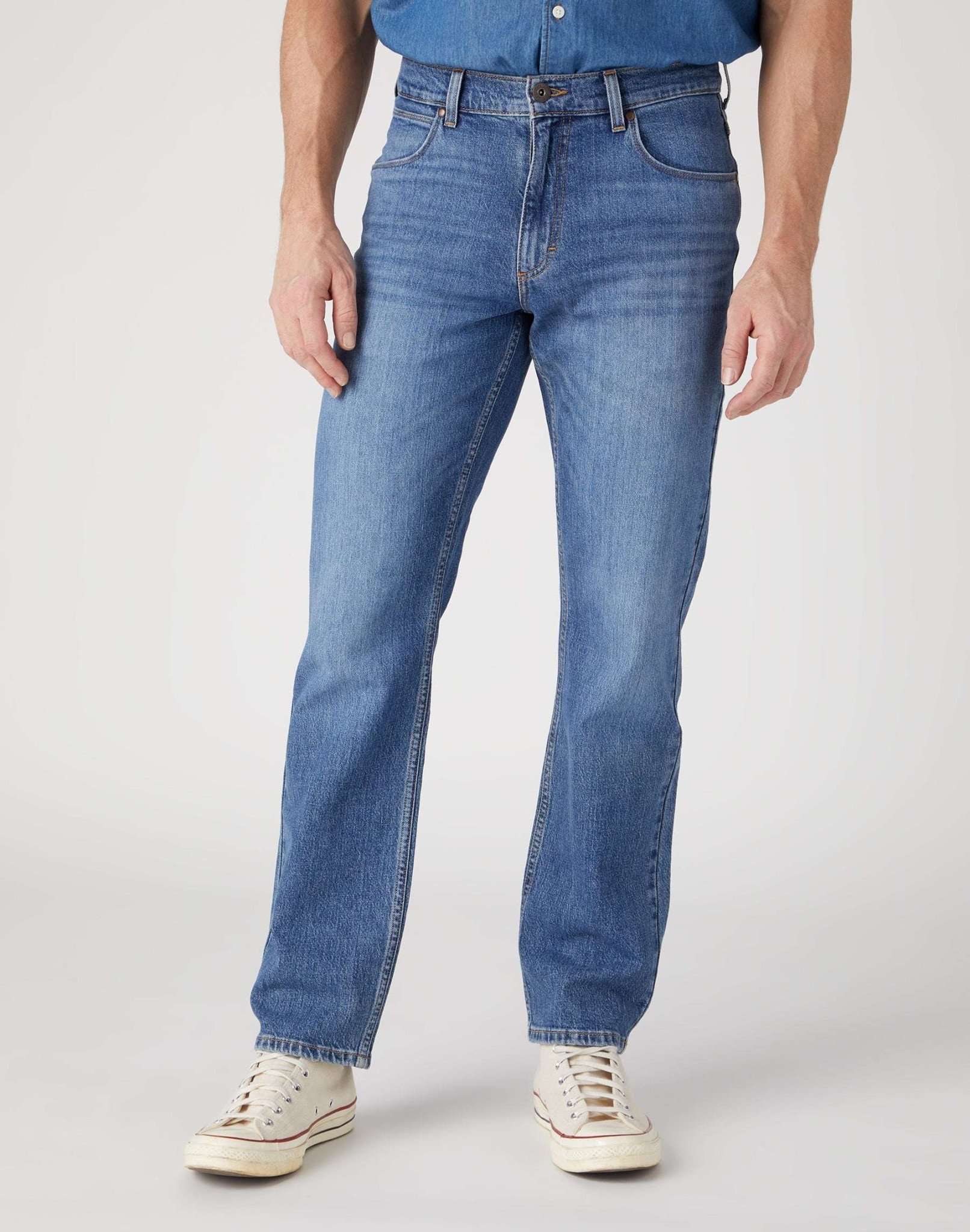Wrangler Straight-Jeans »Wrangler Jeans Straight Fit Straight Low Stretch« Wrangler Straight-Jeans »Wrangler Jeans Straight Fit Straight Low Stretch« von Wrangler