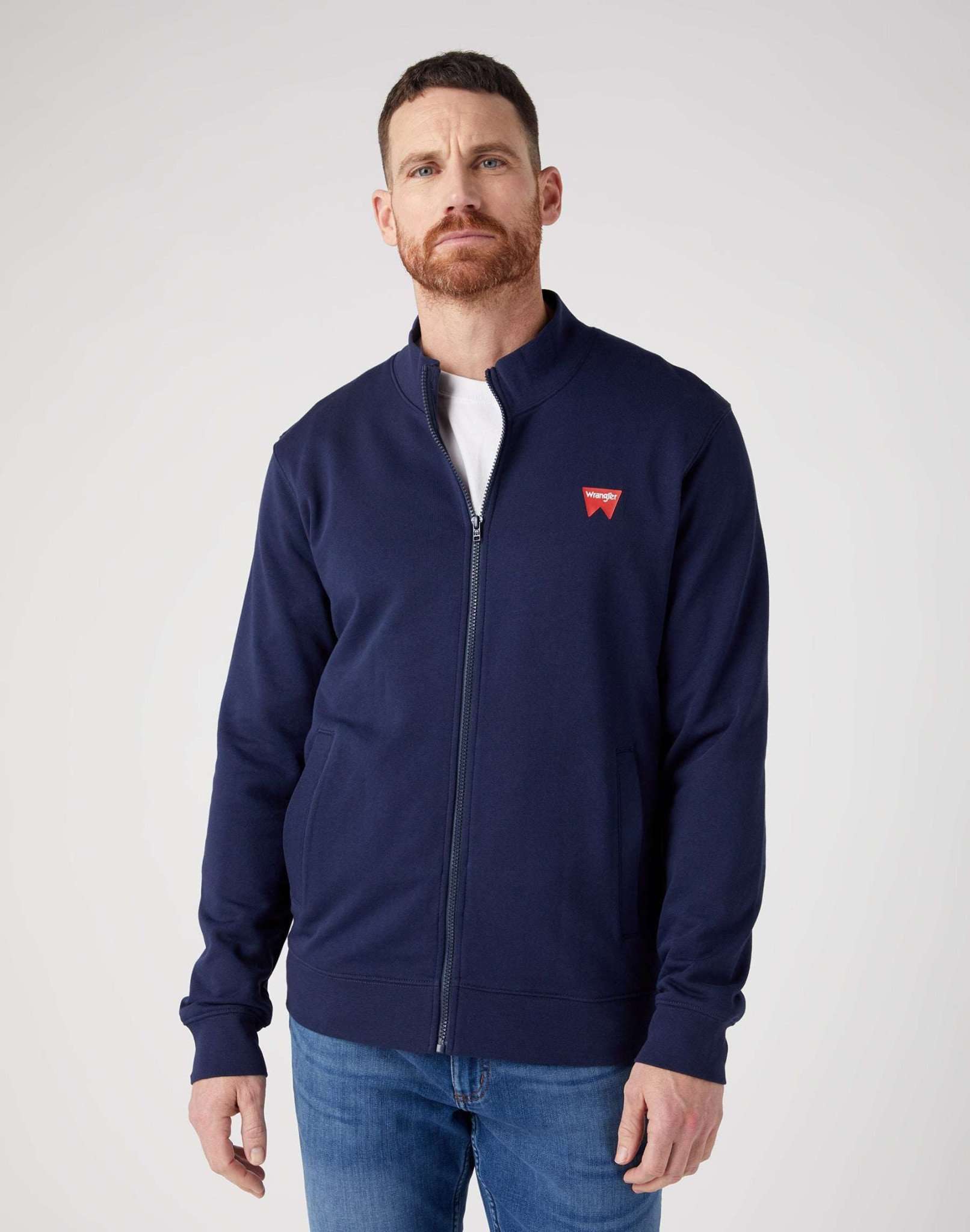 Wrangler Sweatjacke »Sweatshirts Funnel Neck Zip« von Wrangler