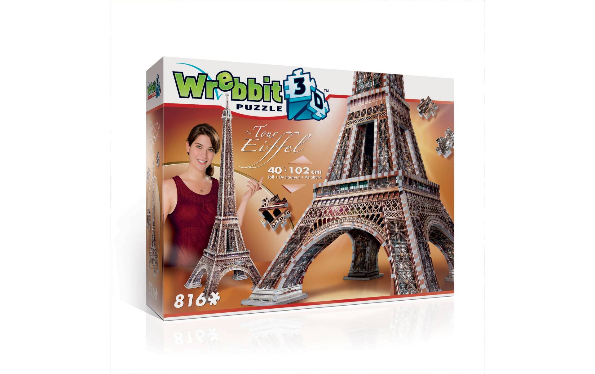 Wrebbit 3D-Puzzle »La Tour Eiffel«, (816 tlg.) von Wrebbit