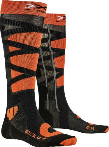 X-SOCKS Ski Control 4.0 Unisex - anthracite melange / x-orange (Grösse: 39-41) von X-SOCKS