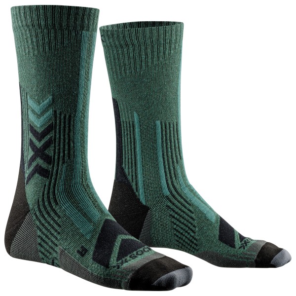 X-Socks - Hike Perform Merino Crew - Wandersocken Gr 39-41 grün von X-Socks