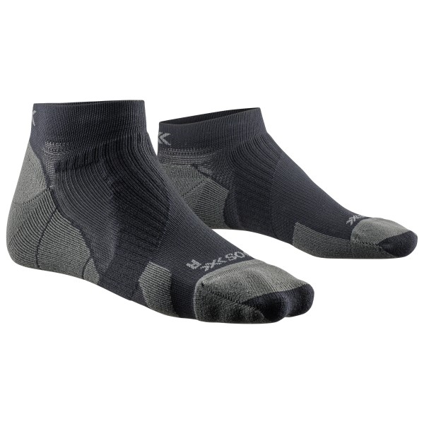 X-Socks - Run Perform Low Cut - Laufsocken Gr 39-41 grau/schwarz von X-Socks