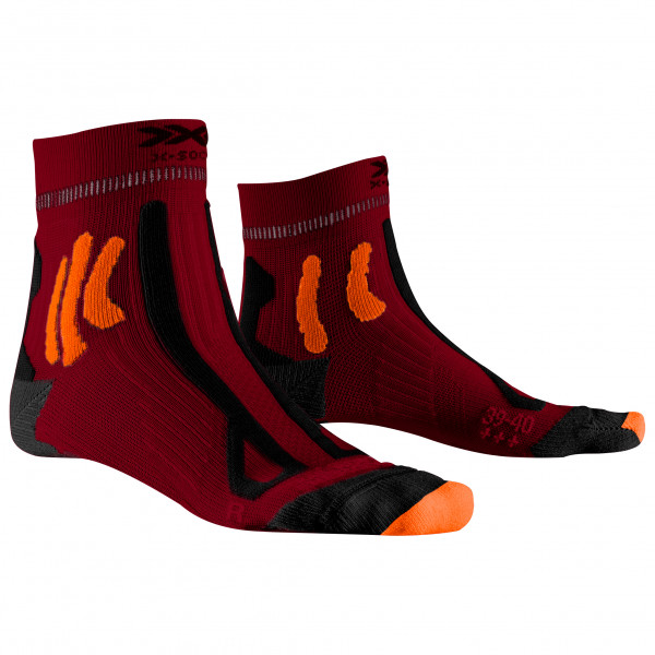 X-Socks - Trail Run Energy 4.0 - Laufsocken Gr 35-38;39-41;42-44;45-47 rot;schwarz von X-Socks