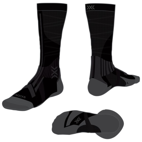 X-Socks - Trailrun Perform Helix OTC - Laufsocken Gr 35-38 schwarz von X-Socks