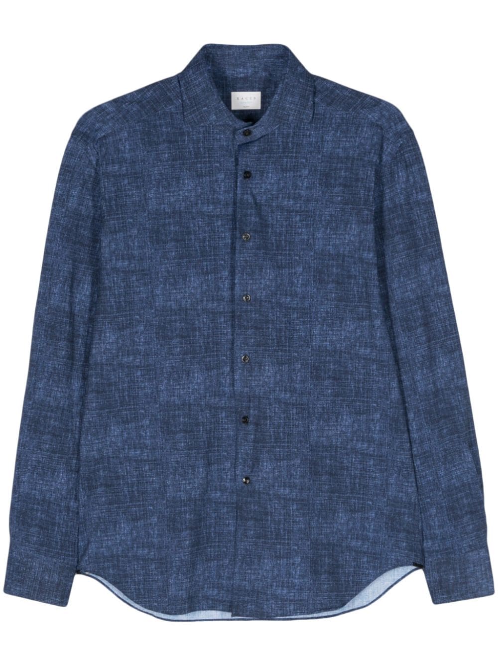 Xacus chambray-print shirt - Blue von Xacus