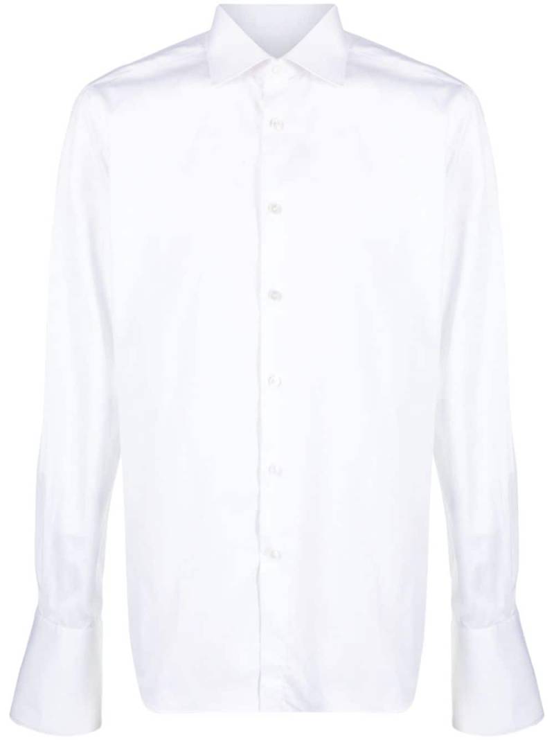 Xacus cutaway-collar cotton shirt - White von Xacus