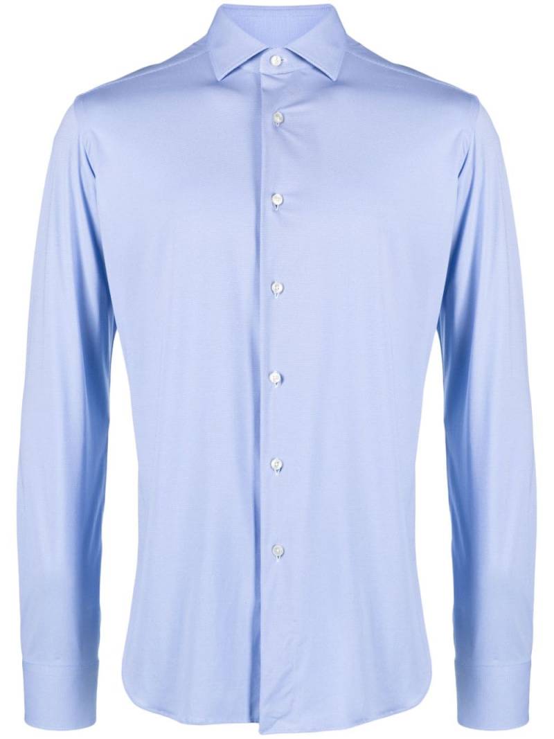 Xacus long-sleeve button-down shirt - Blue von Xacus