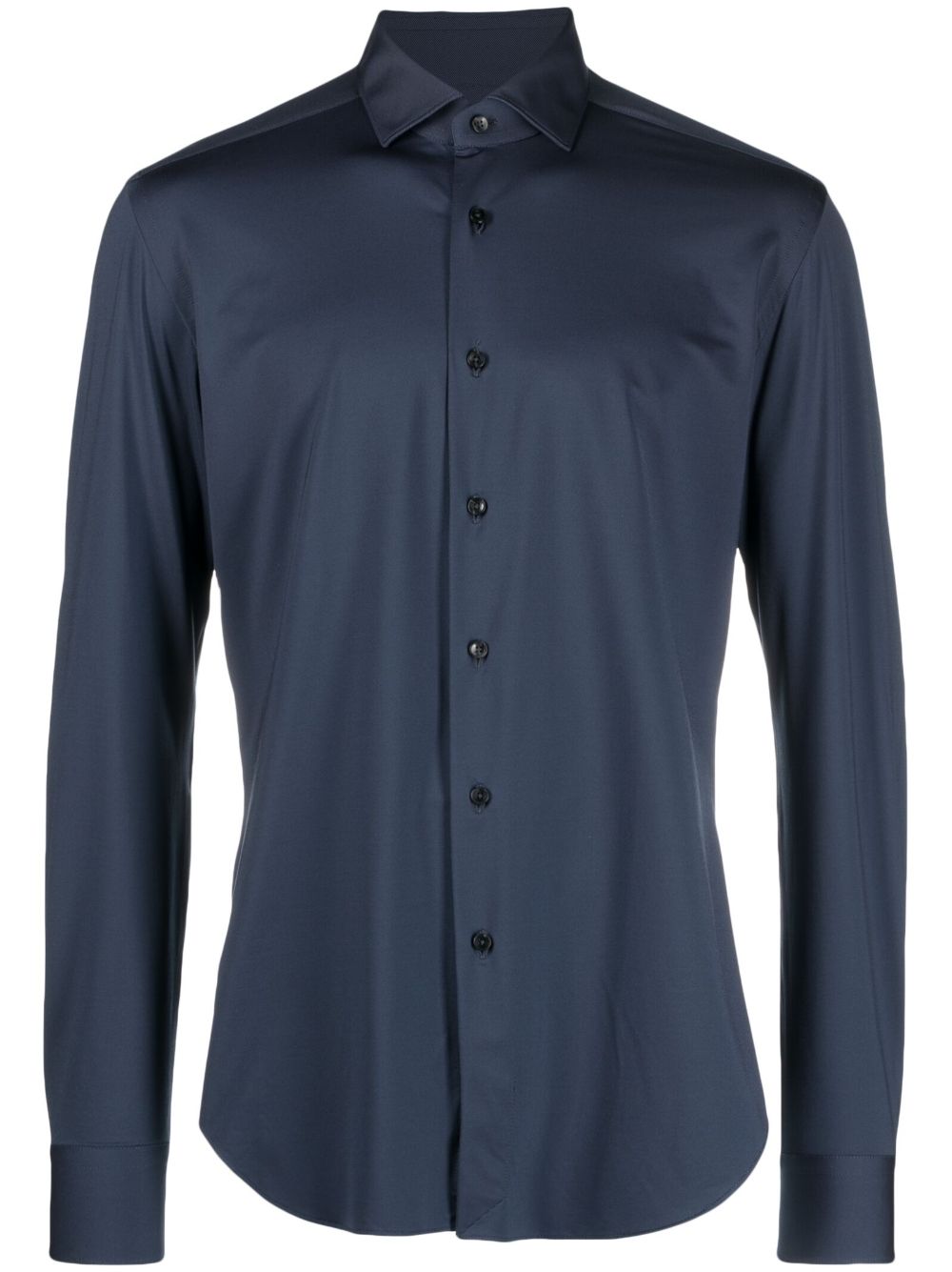 Xacus long-sleeve button-up shirt - Blue von Xacus