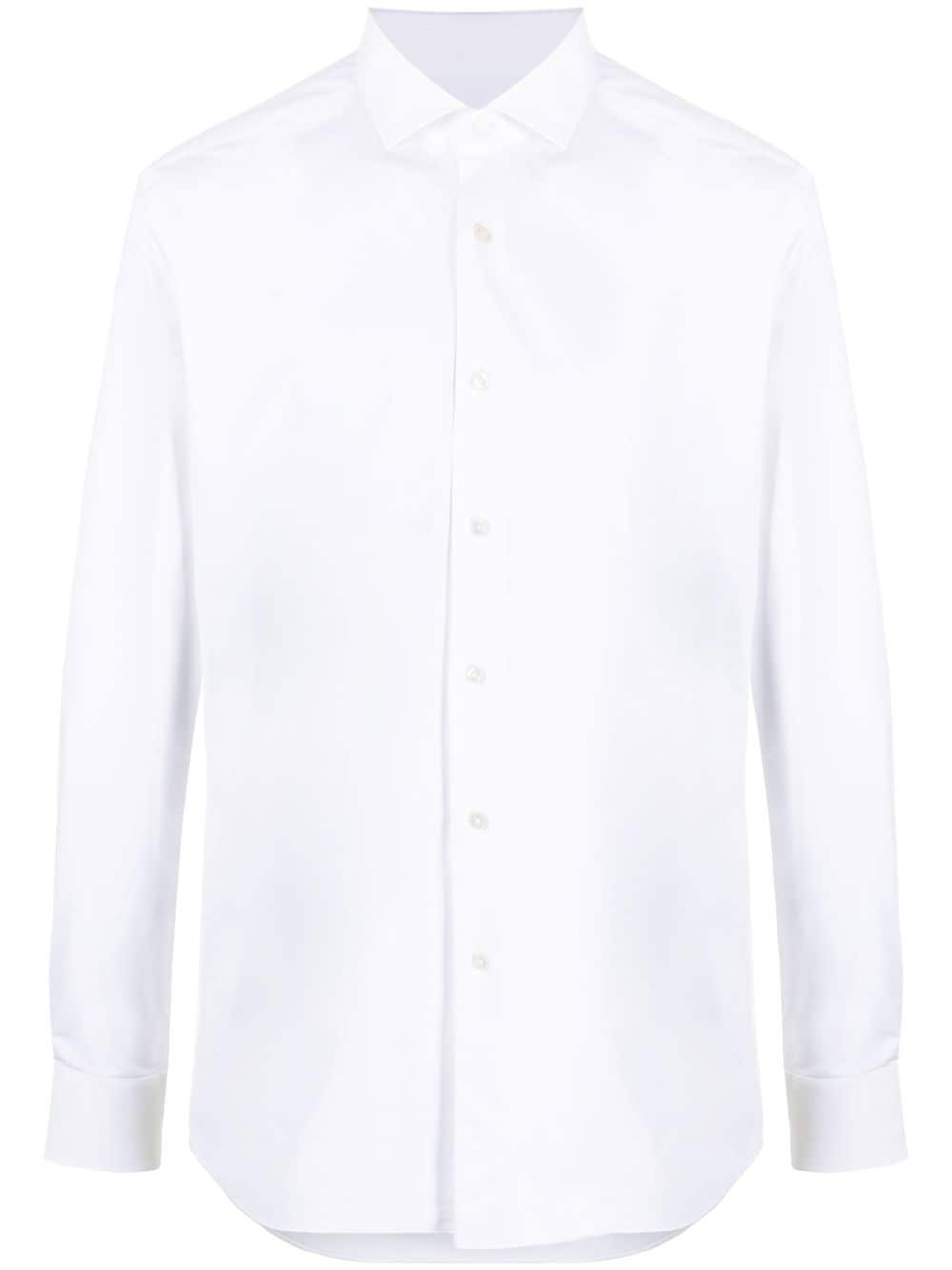 Xacus long-sleeve button-up shirt - White von Xacus