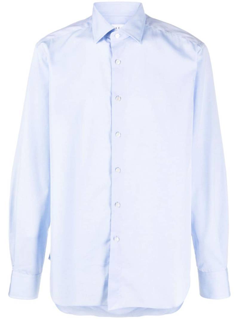 Xacus long-sleeve cotton shirt - Blue von Xacus