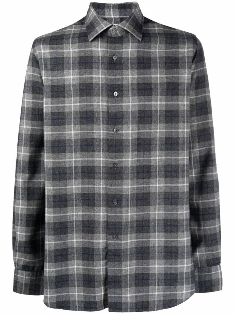 Xacus plaid-check print shirt - Grey von Xacus