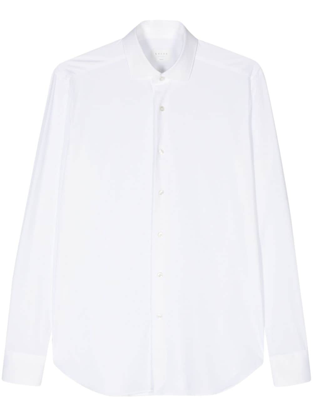 Xacus plain long-sleeve shirt - White von Xacus