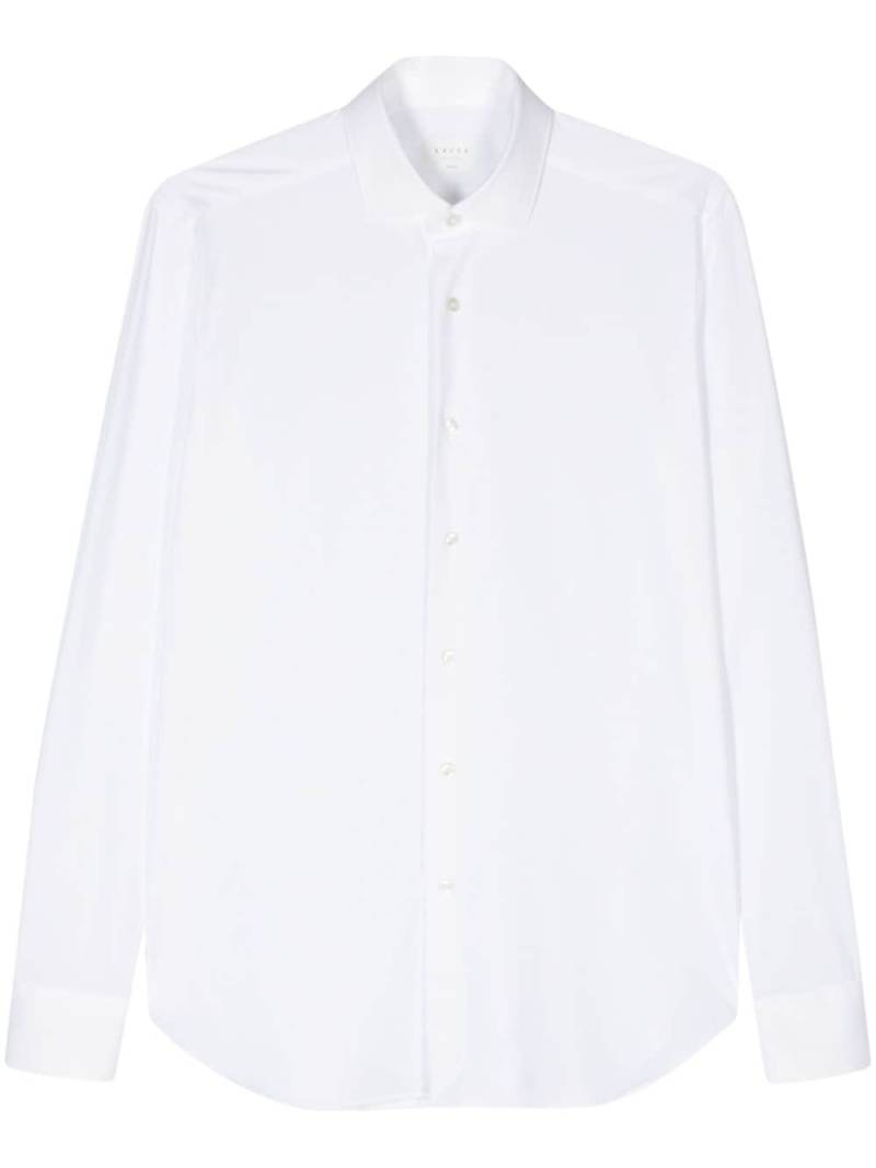 Xacus plain long-sleeve shirt - White von Xacus