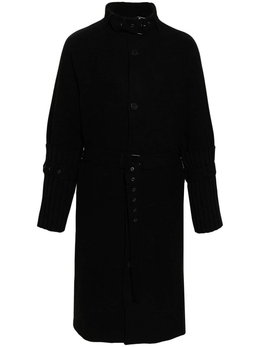 Ximon Lee belted wool-blend coat - Black von Ximon Lee