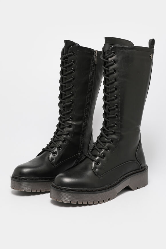 Xti Schnürstiefel | Schwarz | Damen  | EU37 von Xti