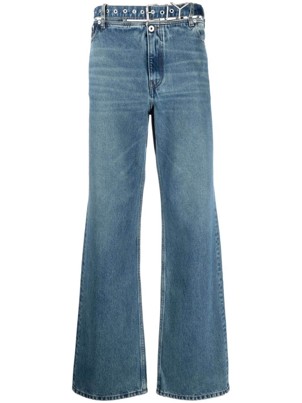 Y/Project Evergreen mid-rise wide-leg jeans - Blue von Y/Project