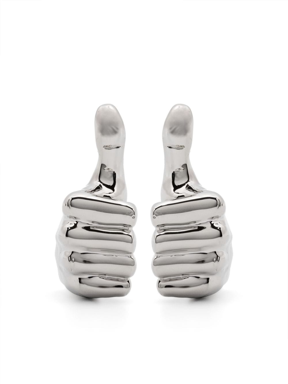 Y/Project Mini Thumbs Up earrings - Silver von Y/Project