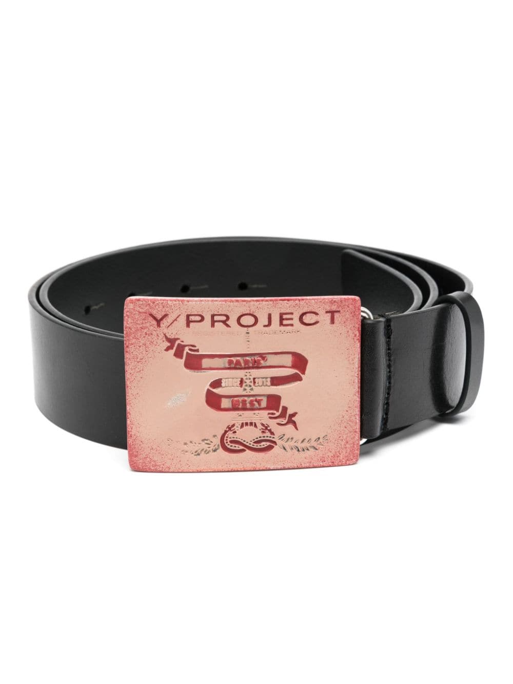 Y/Project Paris' Best leather belt - Black von Y/Project
