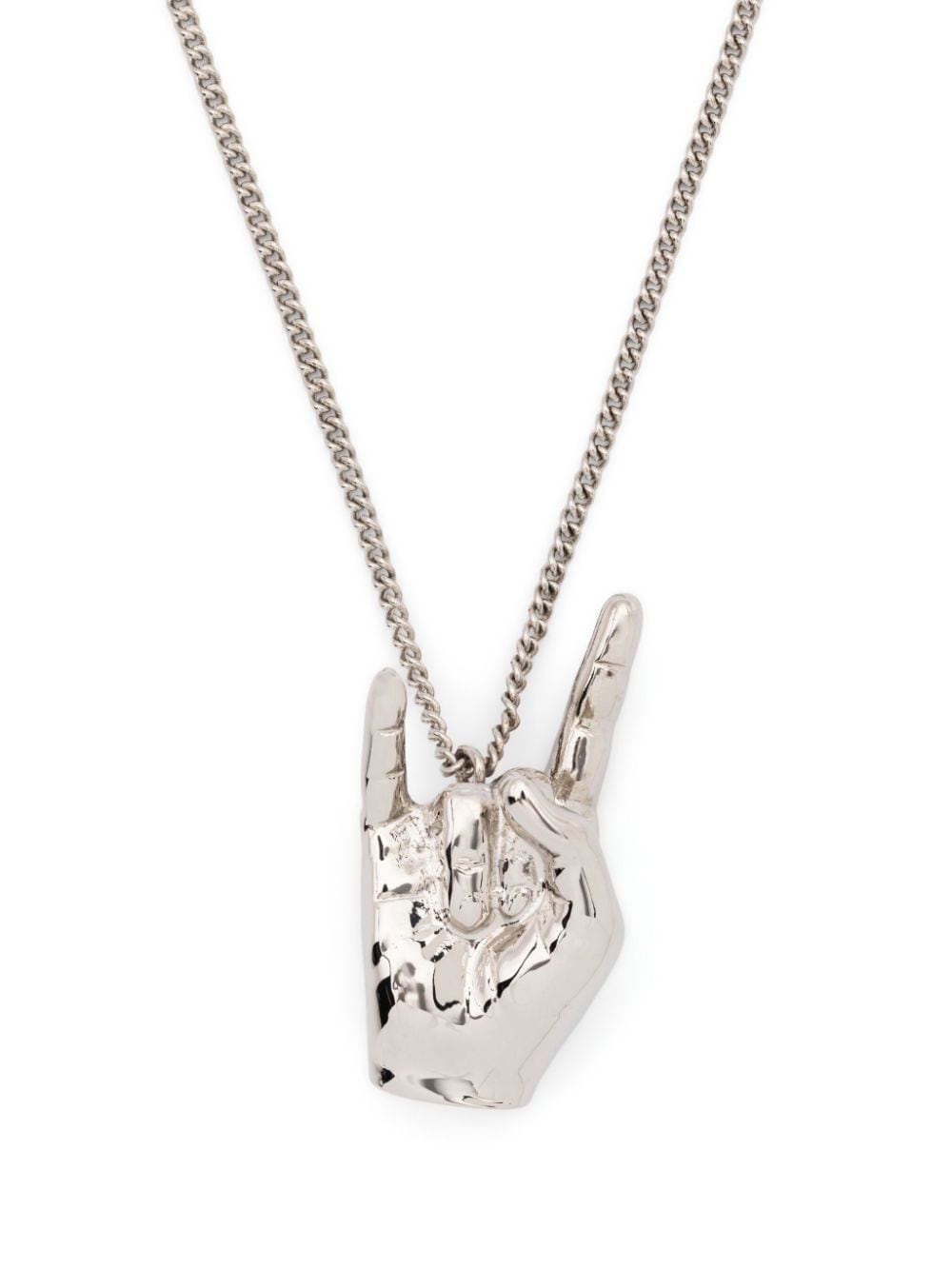Y/Project curb-chain pendant necklace - Silver von Y/Project