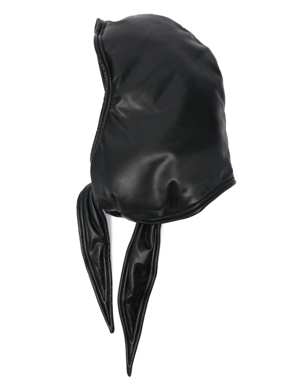 Y/Project faux-leather tie hood - Black von Y/Project