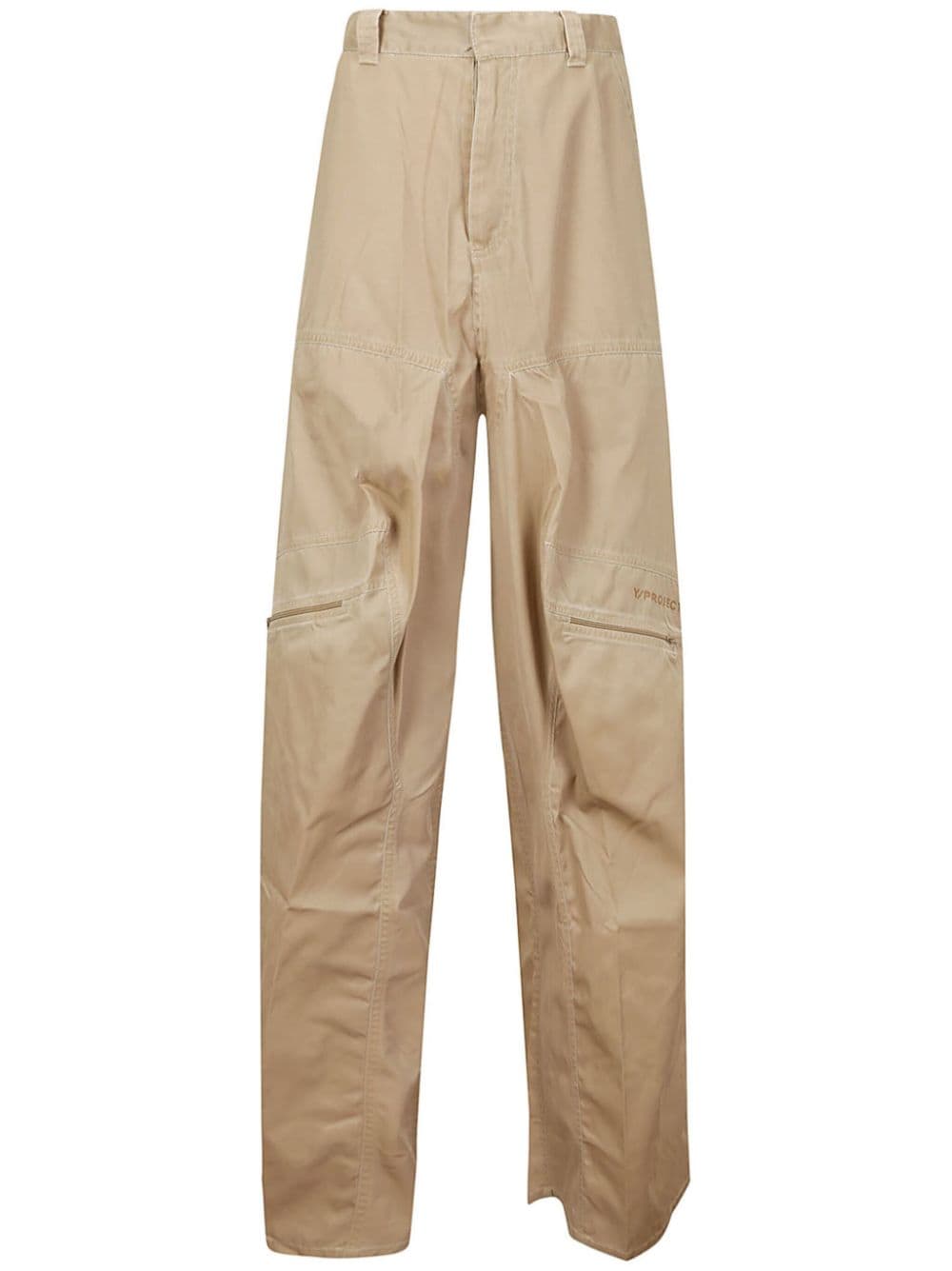 Y/Project folded wide-leg cargo trousers - Neutrals von Y/Project