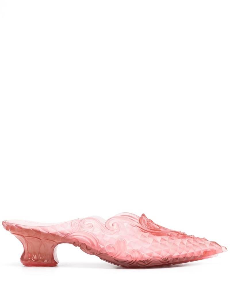 Y/Project x Melissa 55mm filigree-detailing mules - Pink von Y/Project