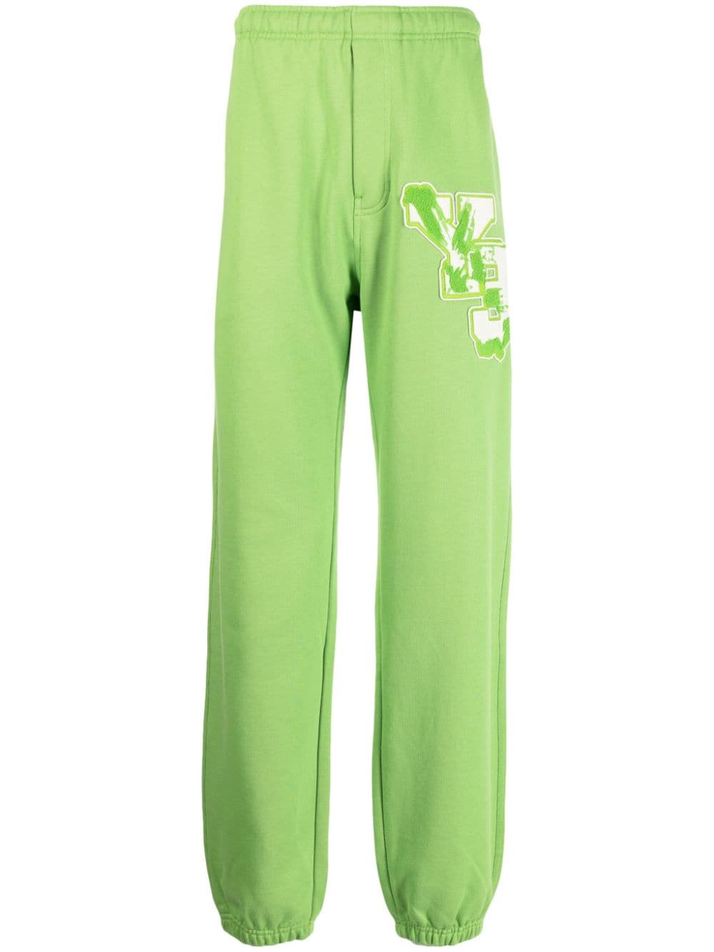 Y-3 GFX FT logo-patch cotton track pants - Green von Y-3